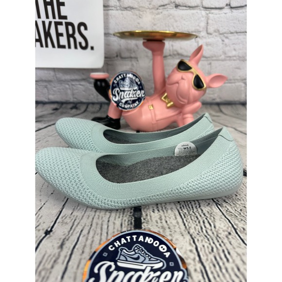 Allbirds Tree Breezers Womens 5.5 Mint Green Slip On Ballet Casual Flats NEW - Picture 5 of 8